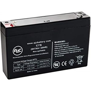 Batterie 6 volts 7.2 amp. dimension 6 x 1 3 / 8 x 3 3 / 4