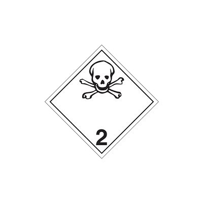 Placard Gas toxic Class 2.3 / VINYLE ADHÉSIF