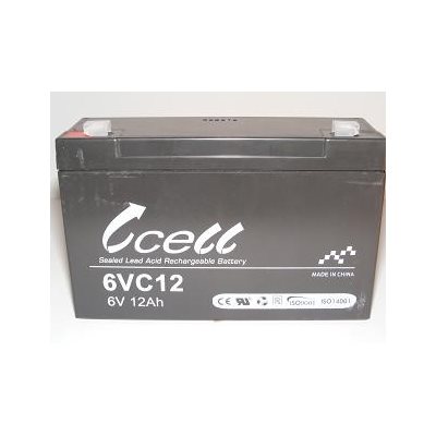 Batterie 6 volts 12 amp. 6'' x 2'' x 3 3 / 4